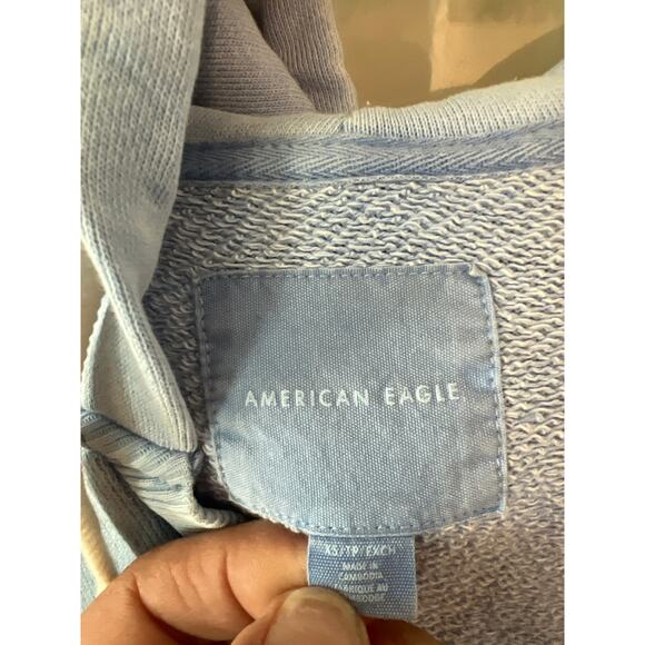 American Eagle size XS oversized blue hoodie - Picture 2 of 2